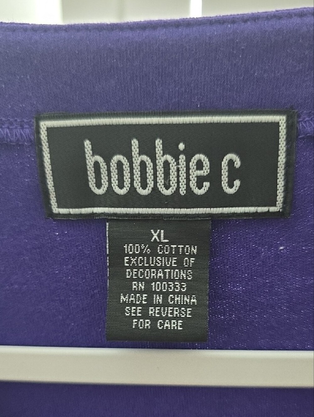 Vintage Bobbie C Novelty Purple Button-Front Cardigan Sweater XL - Picture 2 of 8